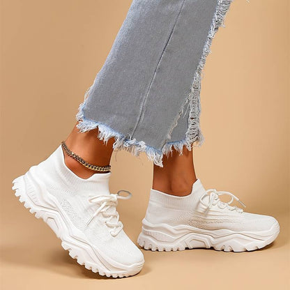 Sporty Fabric Chunky Sneakers