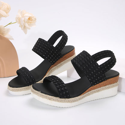 Women’s Wedge Sandals with Ankle Strap