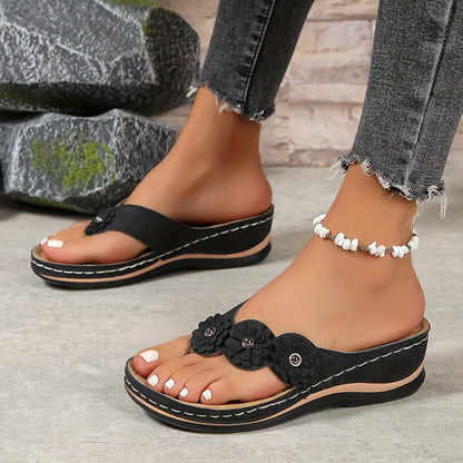 Orthopedic soft soled sandals