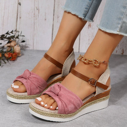 Knot Decor Espadrille Sandals