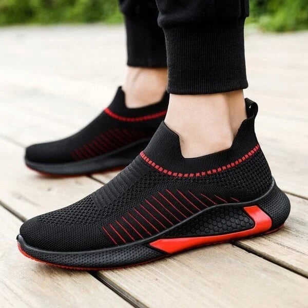 Breathable Man Sneakers Slip On Loafer Shoe