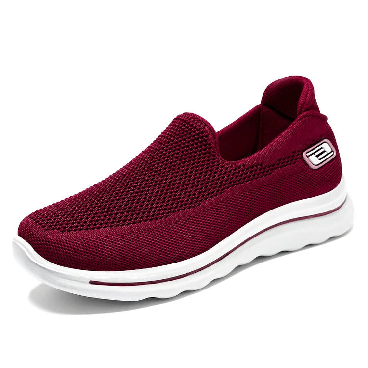 Womens Slip On Sneakers Gym Shoes