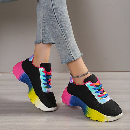 Female Platform Wedge Sneakers