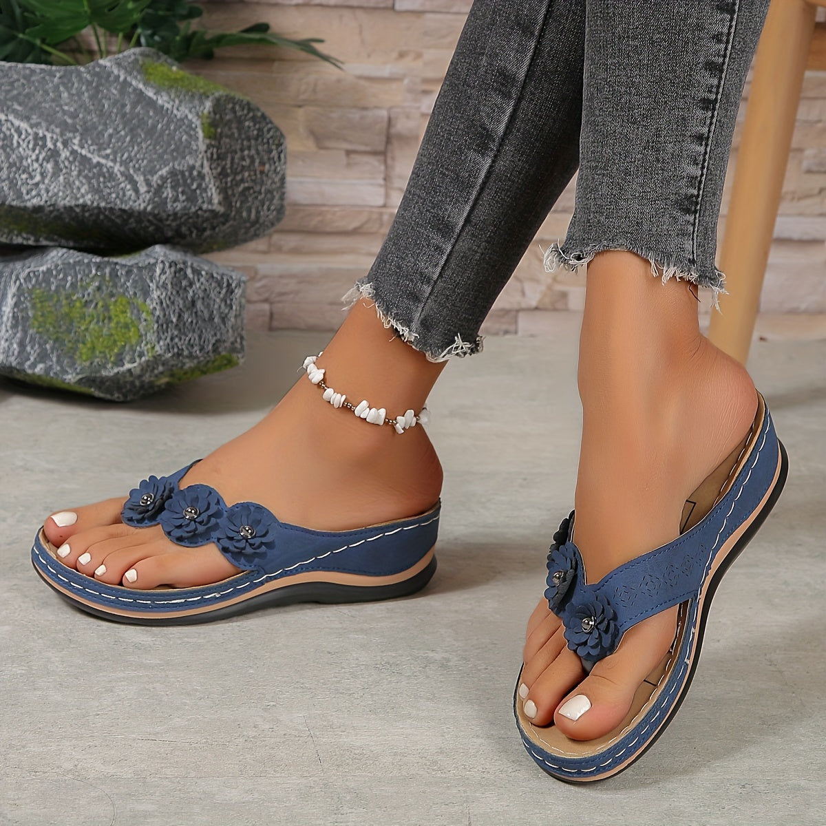 Orthopedic soft soled sandals