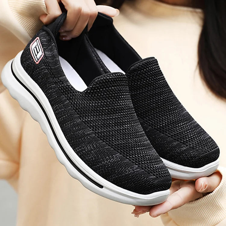 Womens Slip On Sneakers Gym Shoes