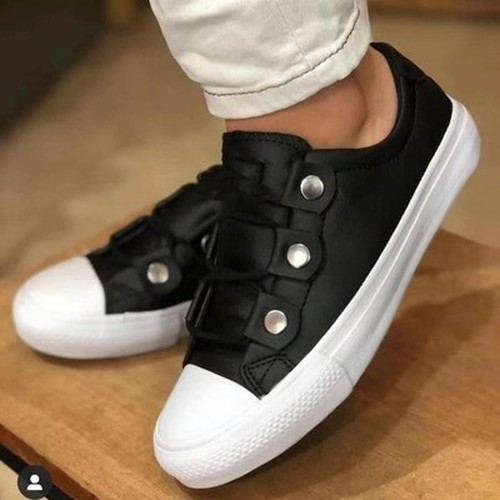 Trendy Leather Sneakers