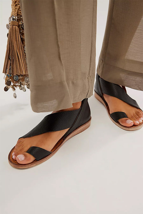 Teenring Gesp plate sandals