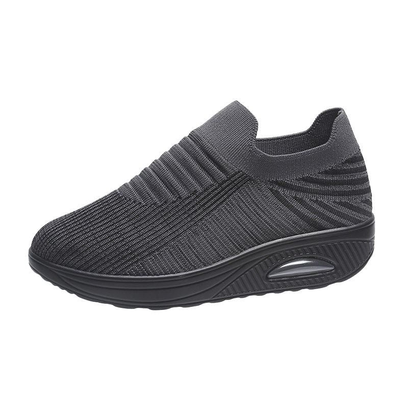 Womens Flying Woven Thick Sole Sneakers