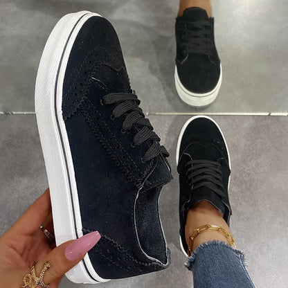 Women's Vulcanized Shoes Thick Casual Sneakers