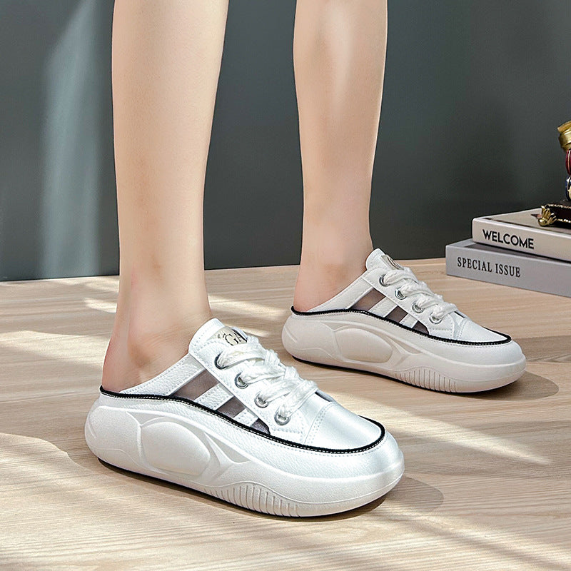 Women's Closed Toe Half Sneaker Slippers