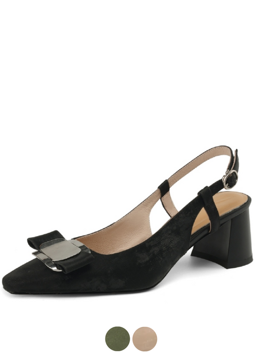 Bow Black Patent Leather Flats