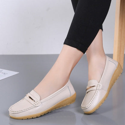 Women's solid colour flat shoes