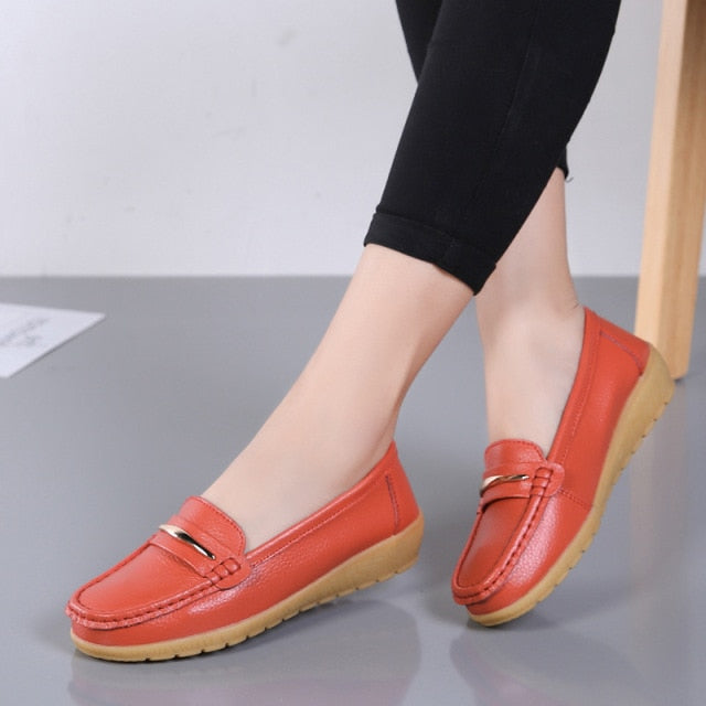 Women's solid colour flat shoes