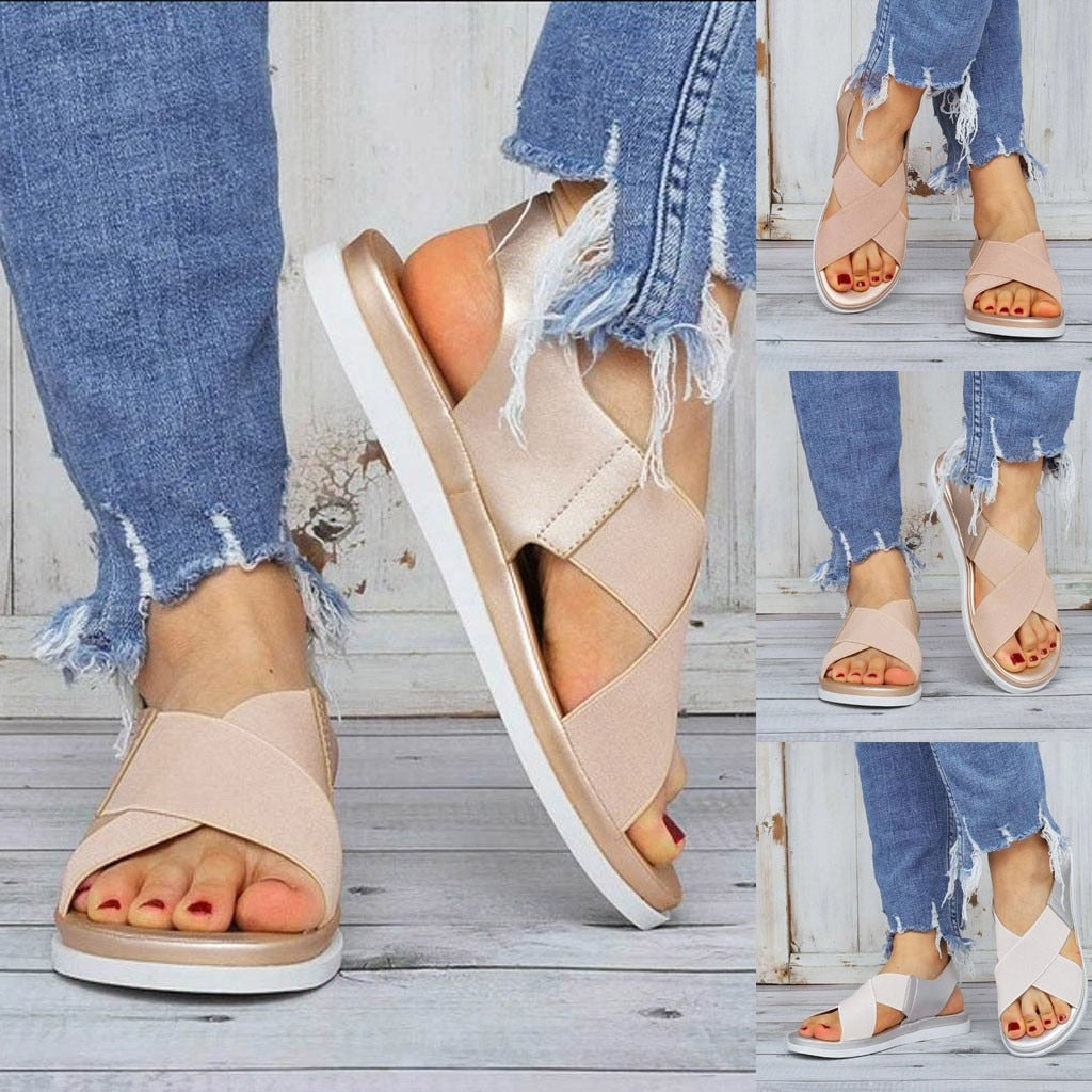 Comfortable minimalist flat sandals