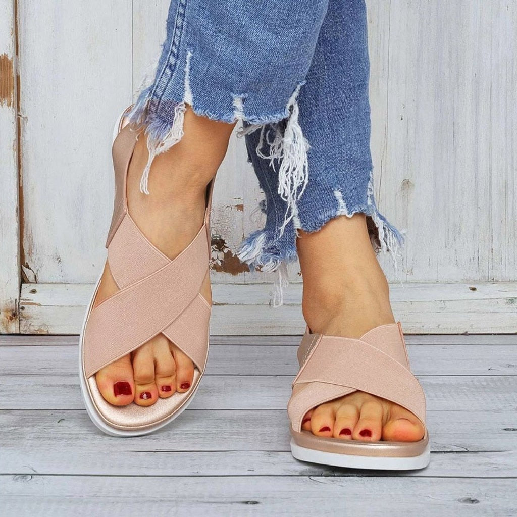 Comfortable minimalist flat sandals