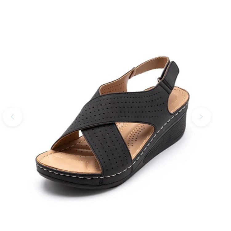 Sandals with open toe orthotics