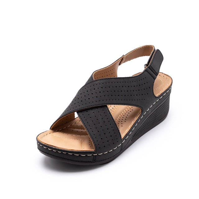 Sandals with open toe orthotics