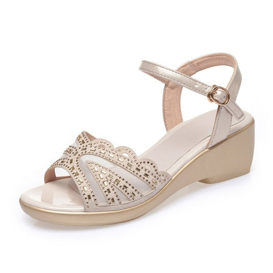 Women's Wedges Pure Colour Casual Sandals