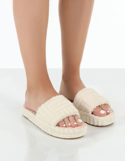 New Fashion Towel Slipper Platform