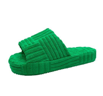 New Fashion Towel Slipper Platform