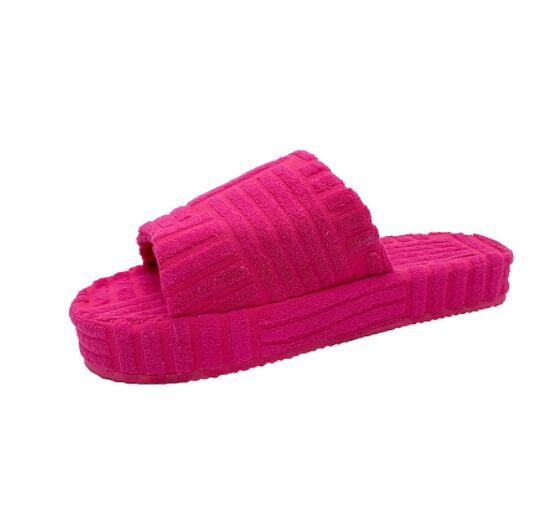 New Fashion Towel Slipper Platform