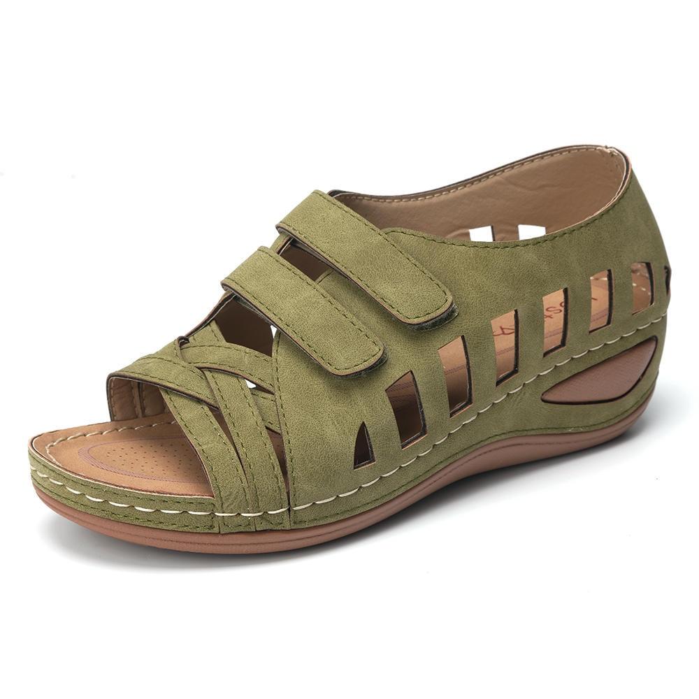 Orthopedic suede sandals