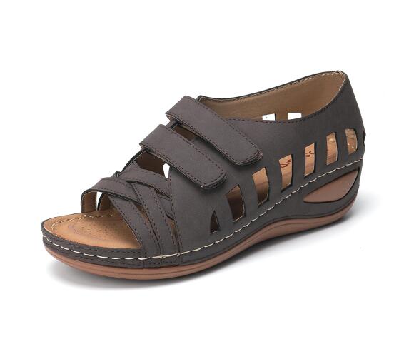 Orthopedic suede sandals