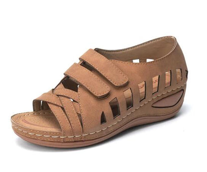 Orthopedic suede sandals