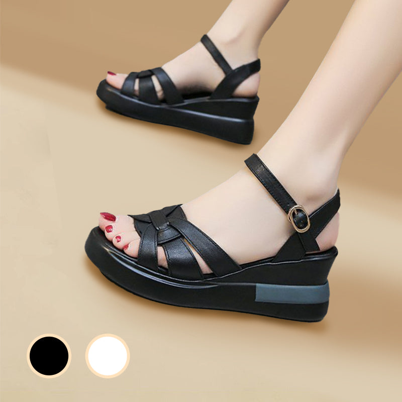 Hollow Buckle Sandals