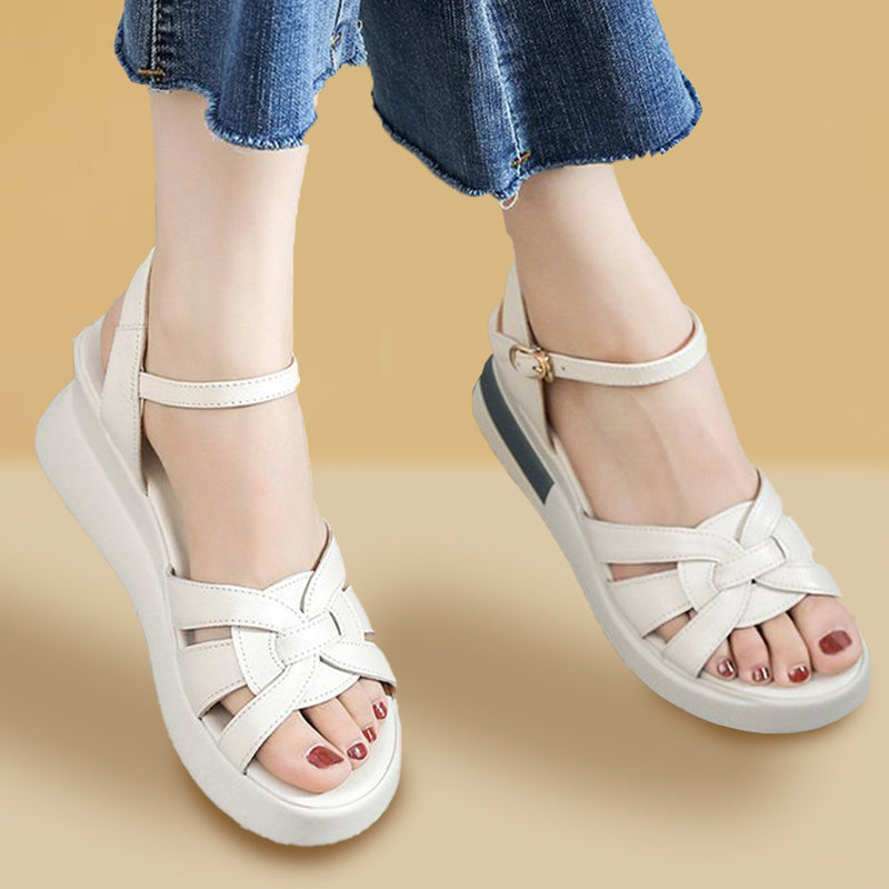 Hollow Buckle Sandals