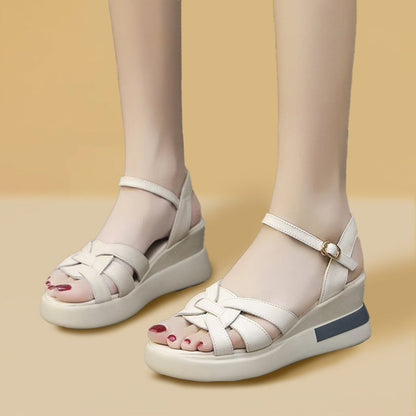 Hollow Buckle Sandals