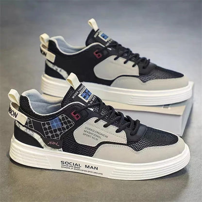 Men flat high top sneakers