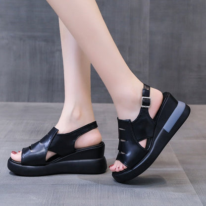 Comfort Wedge Ankle Strap Sandals