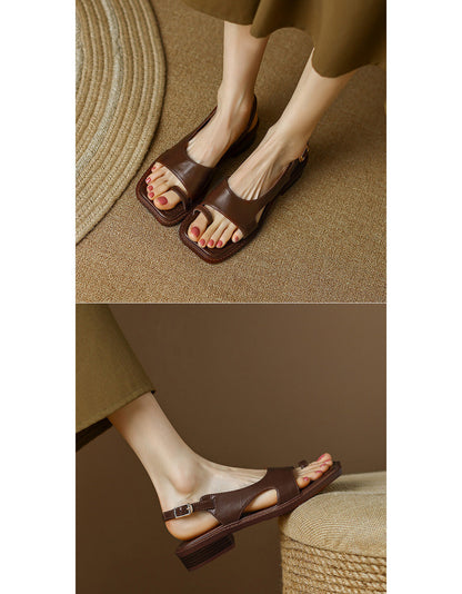 Classic and casual leather sandals