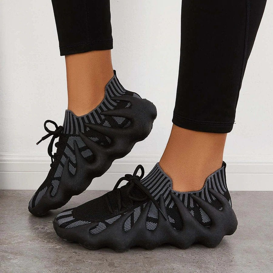 Sneakers Flame Socks Shoes