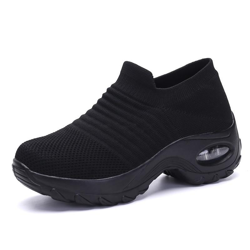 Orthopedic slip-on sneakers with arch support